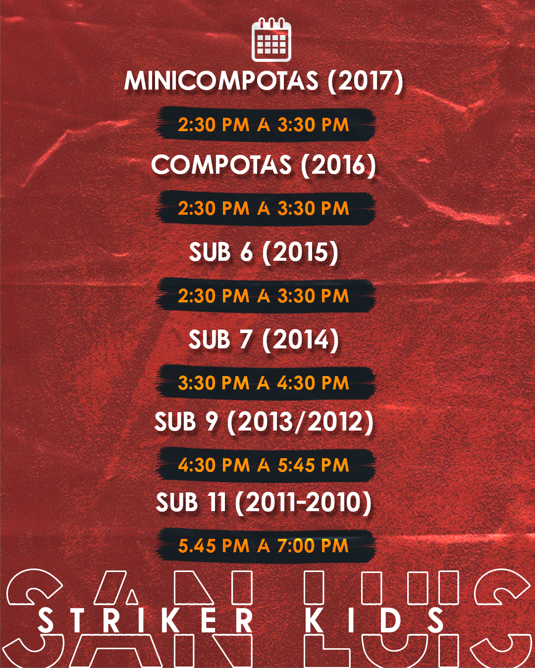 Horario San Luis